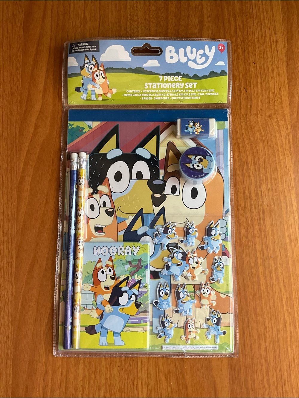 Bluey 7-Piece Stationery Set - Blue